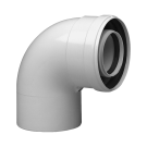 BAXI PPs füstcső könyök 90° D110/160