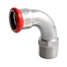 FixTrend Steel press ív, 90°, 54mm tok-2"K hosszú