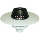 HL 62P/1 lapostető összefolyó, PVC karimával, DN110