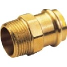 IBP PG4243G réz press külső menetes átmeneti idom, gázra, 54mm-6/4"K