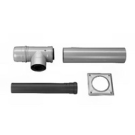 BOSCH AZB 616/1 vízszintes bekötő készlet kéménybe kötésig,D80/125xL630mm