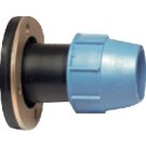 UNIDELTA KPE karimás csatlakozó 110mm-4”