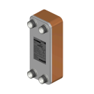 HEX PBF10M-60-5/4” hőcserélő, gázkazán fűtésleválasztáshoz, 60kW