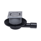 HL 90Pr padlóösszefolyó, DN40/50, 115x115mm ráccsal