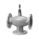 HONEYWELL keverőszelep, háromjáratú, karimás, PN6, kvs=25, 170 °C, DN40