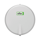 REFLEX F 8 lapos kerek fűtési tágulási tartály, 8l, 3/8”, P0=0.75bar, 3bar, 70°C, fehér