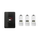 BOSCH EasyControl Set CT 200 fekete okostermosztát 3 db rádiós termofejjel