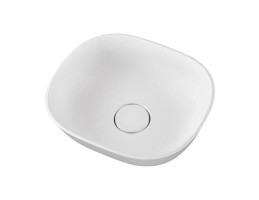 MARMY - CARRARA "M" 40x35 mosdó, FÉNYES FEHÉR