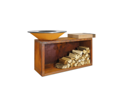  OFYR ISLAND CORTEN 100 PRO - Teakfa vágódeszkával