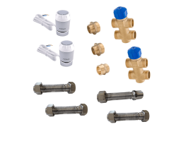 CONCEPT szelepkészlet MKH2 parapetes 4 csöves 250/350/500-as fan-coilhoz 5kW-ig