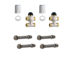 CONCEPT szelepkészlet MKT légcsat. 4 csöves 700/800-as fancoil-hoz 5kW feletti