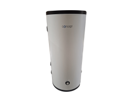 CONCEPT puffertároló, INOX, csőkígyó nlk, álló/fali, párazárt PUR szig, 6/4”, 80l