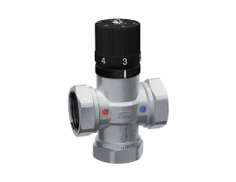 FAR TermoFar termosztatikus padlófűtés/HMV-keverőszelep,hőmérséklet 27-70°C,3/4"