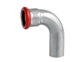 FixTrend Steel press ív, 90°, 1 tokos, 76.1mm