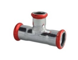 FixTrend Steel press szűkített T-idom, 88.9-76.1-88.9mm