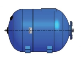 GITRAL GBH-200 hidrofor tartály, kék, fekvő, 200l, 1", 8bar, -10°C...+99°C