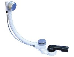 HL 555N fürdőkád és zuhanyozó le- és túlfolyó garnitúra, bowdenes szelepkiemelő