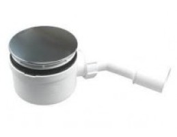 McAlpine HC2734L-CPBR zuhany leeresztő+szifon, króm, 70mm magas, 40/50mm