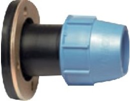 UNIDELTA KPE karimás csatlakozó 90mm-3"