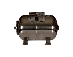 GITRAL VHEF-25 használati- és ivóvíz tartály, fekvő, inox, 25l, 1", 10bar