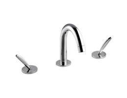 Hansgrohe - Axor Starck Classic 3 lyukú mosdócsaptelep automata lefolyó-garnitúrával