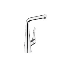 Hansgrohe - Metris Egykaros konyhai csaptelep kihúzható kifolyóval 14821000