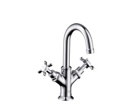 Hansgrohe - Axor Montreux 2 karos mosdócsaptelep húzórudas lefolyógarnitúrával kézmosókagylókhoz 16505000