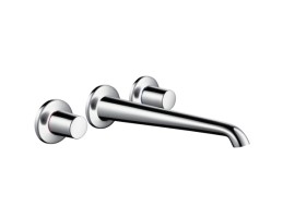 Hansgrohe - Axor Bouroullec 3 lyukú mosdócsaptelep falsík alatti szereléshez, 245 mm-es kifolyóval, fali szereléshez