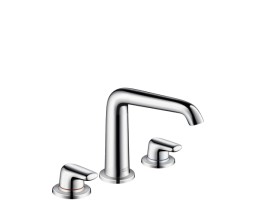 Hansgrohe - Axor Bouroullec 3 lyukú mosdócsaptelep 130 leeresztőkar nélkül, fogantyúkkal