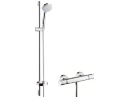 Hansgrohe Croma 100 Vario termosztátos zuhanycsaptelep zuhanyszettel EcoSmart 9 l/ perc 