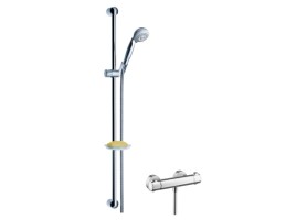 Hansgrohe - Croma Ecostat 1001 SL Combi 0,90 m Croma 2jet kézizuhannyal