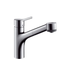 Hansgrohe - Talis S Egykaros konyhai csaptelep kihúzható zuhannyal nyílt rendszerű vízmelegítőkhöz 32842000