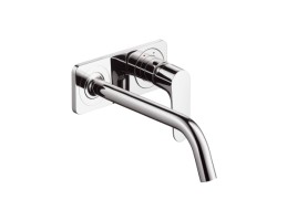 Hansgrohe - Axor Citterio M Egykaros mosdócsaptelep falsík alatti szereléshez, 227 mm-es kifolyóval, és lemezzel, fali szereléshez