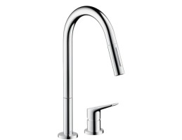 Hansgrohe - Axor Citterio M 2 lyukú konyhai csaptelep kihúzható zuhannyal 34822000