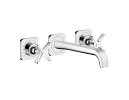 Hansgrohe - Axor Citterio E 3-lyukú falsík alatti, fali mosdócsaptelep, takarórozettával