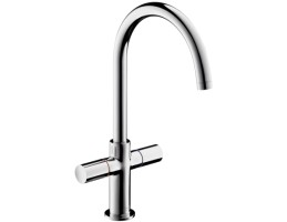 Hansgrohe - Axor Uno² 2 karos mosdócsaptelep leeresztőkar nélkül, 360°-ban elforgatható kifolyóval