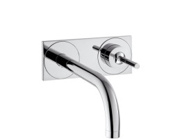 Hansgrohe - Axor Uno² Egykaros mosdócsaptelep falsík alatti szereléshez, 225 mm-es kifolyóval, és lemezzel, fali szereléshez