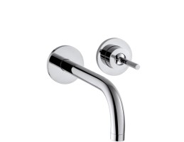 Hansgrohe - Axor Uno² Egykaros mosdócsaptelep falsík alatti szereléshez, 225 mm-es kifolyóval, és rozettákkal, fali szereléshez
