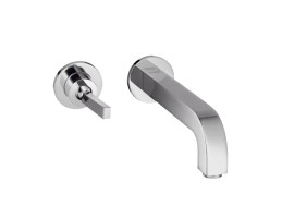 Hansgrohe - Axor Citterio Egykaros mosdócsaptelep falsík alatti szereléshez, 225 mm-es kifolyóval, és rozettákkal, fali szereléshez