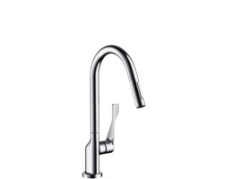 Hansgrohe - Axor Citterio Egykaros konyhai csaptelep kihúzható zuhannyal 39835800