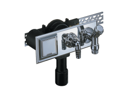 HL 406E falsík alatti mosógép szifon légbeszívós mosógéptöltővel és elektromos csatlakozó aljzattal D40/50