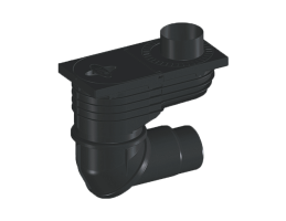 HL 600N esővíz süllyesztőszekrény, DN110/125 elf.csatl., fagyálló mech.bűzzárral