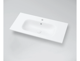 MARMY - ASPEN 100x46 mosdó, FÉNYES FEHÉR