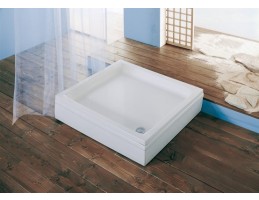 Kolpa San - Ska-L 90x80/O akril előlapos szögletes zuhanytálca