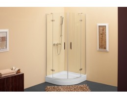 Kolpa San - Terra TKP 100 átlátszó (K) negyedköríves zuhanykabin