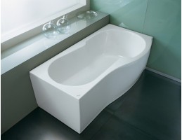 Kolpa San - Arabela-L 170x75 (90) beépíthető aszimmetrikus fürdőkád