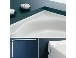 Kolpa San - Fürdőkád - és zuhanytálca szegőléc Vízvető profil fürdőkádakhoz és zuhanytálcákhoz 2 x 195 cm 