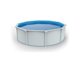 GRE Family Pool kerek 3,5x1,2 fehér, 0,3mm PVC fólia, 2 gégecső, szkimmerrel, befúvóval