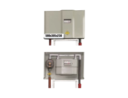 PEO T8 előkerti szabályzó és mérőállomás PE32/DN25 összekötővel