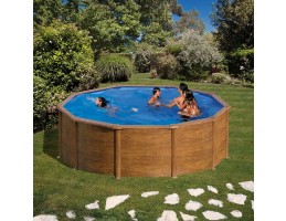 PONTAQUA WOOD 460 x 120 cm családi merevfalú medence